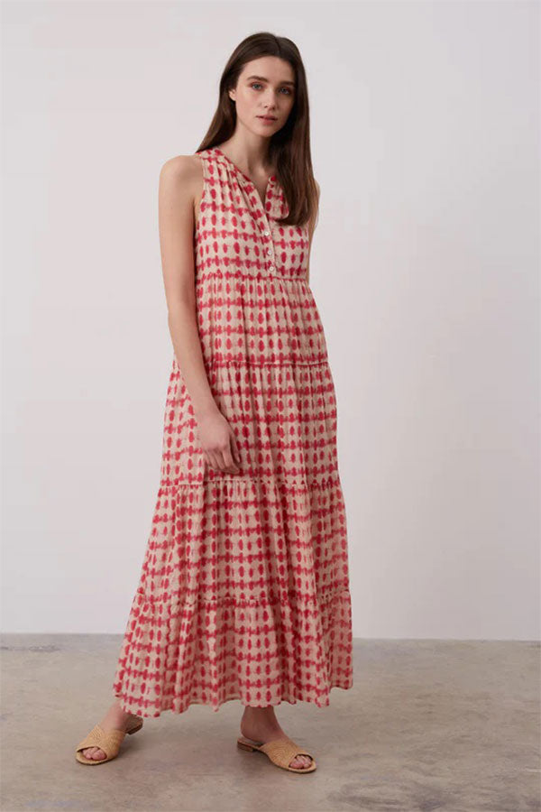 ADNA TIE & DYE MAXI DRESS