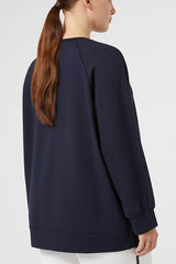 RABAT MIDNIGHT BLUE GROSGRAIN DETAIL SWEATSHIRT