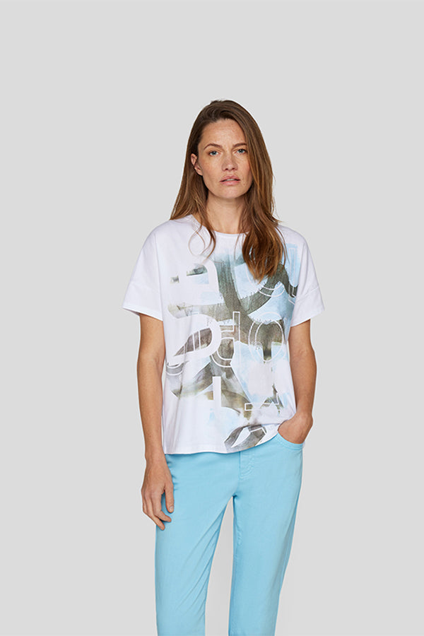 THYME ABSTRACT PRINT T-SHIRT