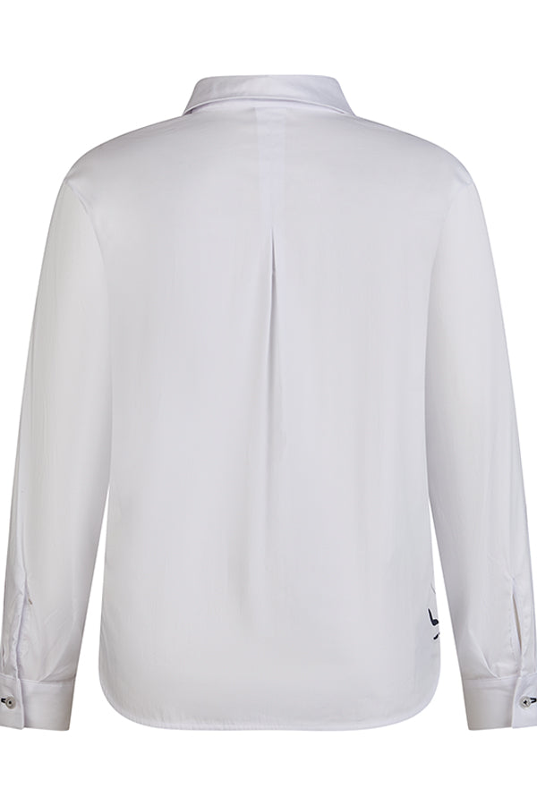 SIDE PRINT WHITE SHIRT