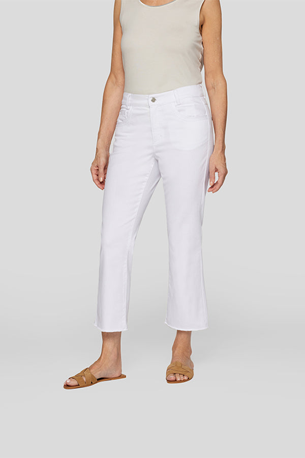 WHITE FLARED LEG SUNNY JEANS