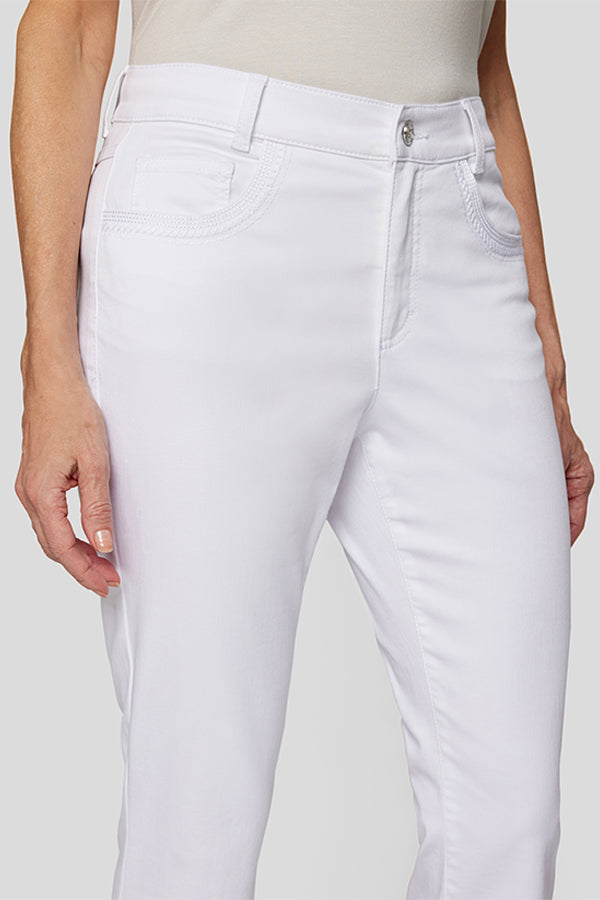 WHITE FLARED LEG SUNNY JEANS