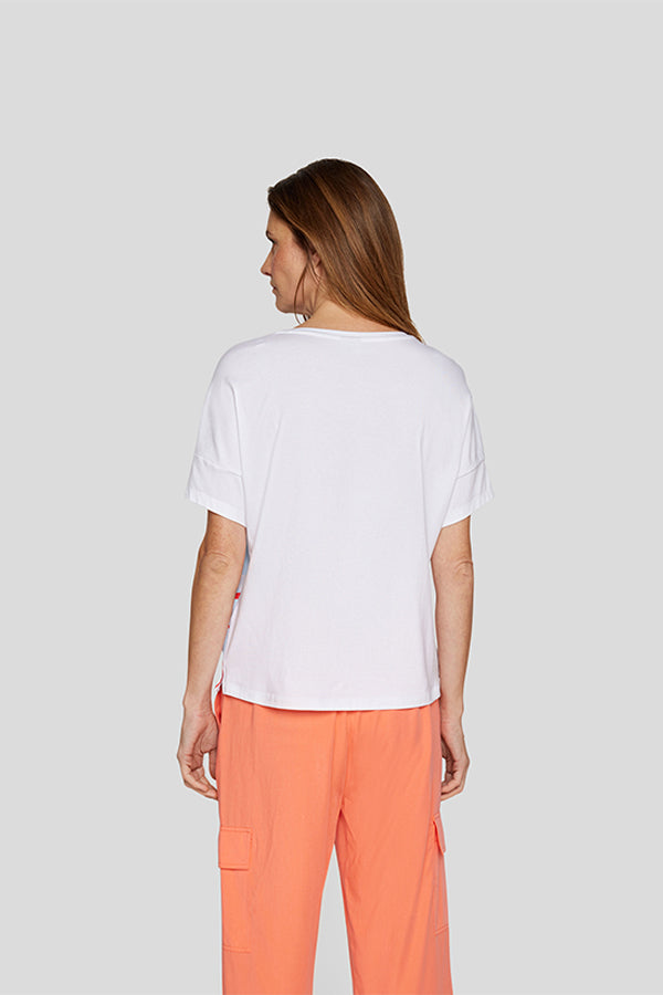 PALM TREE CONTRASTED T-SHIRT