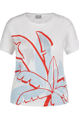 PALM TREE CONTRASTED T-SHIRT