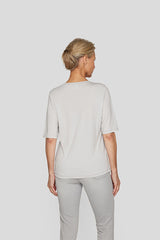 SILVER FOIL PRINT T-SHIRT