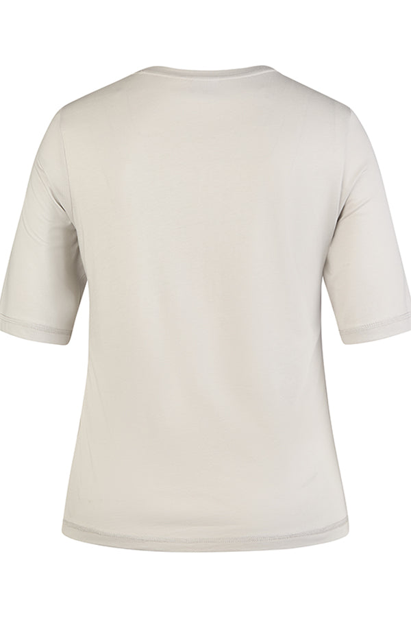SILVER FOIL PRINT T-SHIRT