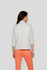 PEARL GREY LIGHTWEIGHT QUILTED VEST