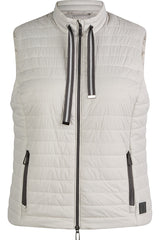 PEARL GREY LIGHTWEIGHT QUILTED VEST