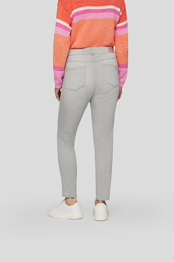 GREY USED EFFECT RHINESTONE SUNNY JEANS
