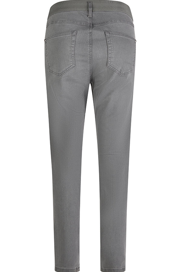 GREY ELASTICATED SKINNY JEANS