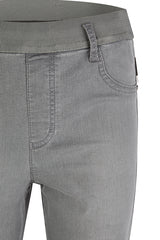GREY ELASTICATED SKINNY JEANS