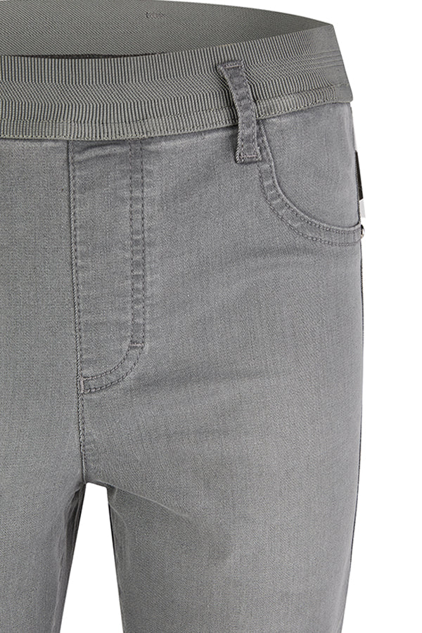 GREY ELASTICATED SKINNY JEANS