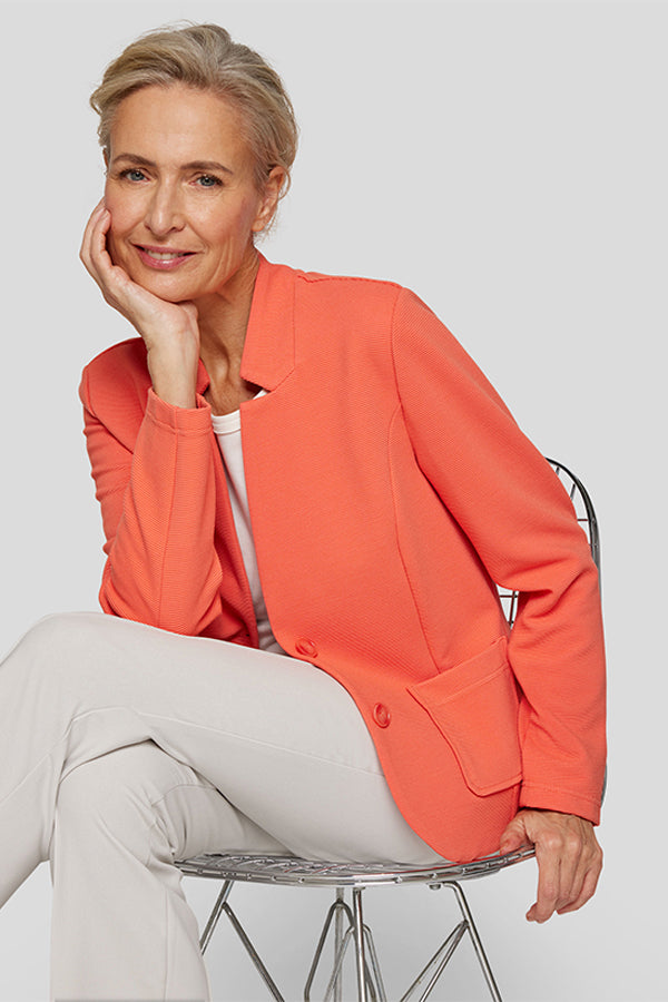 STRUCTURED MANDARINE JACKET