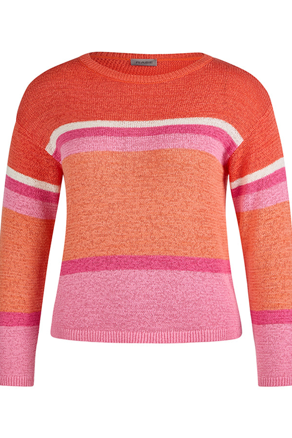 MANDARINE STRIPED SWEATER