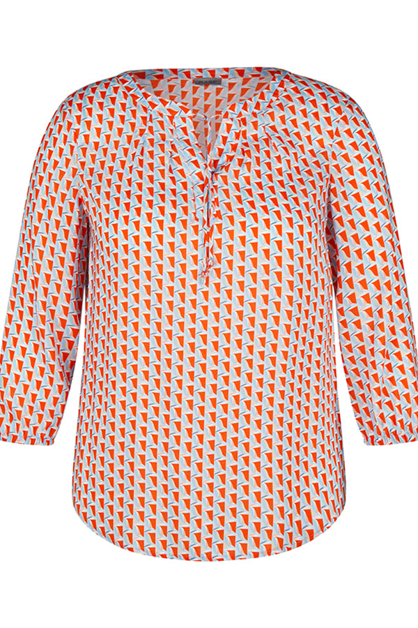ABSTRACT PRINT BLOUSE