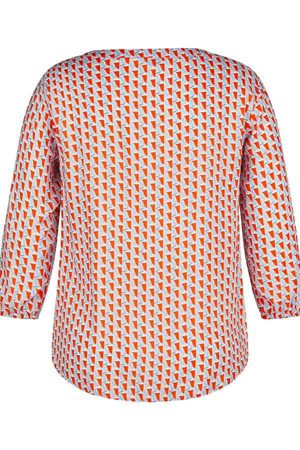 ABSTRACT PRINT BLOUSE