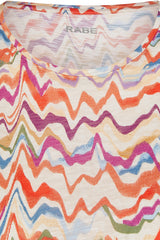 WAVY ZIZAG PRINT T-SHIRT