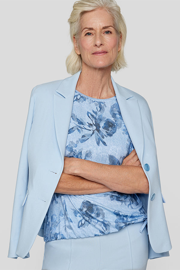 DRAWSTRING FLORAL T-SHIRT