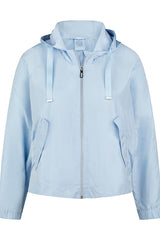 LIGHT BLUE LIGHTWEIGHT HOODED JACKET