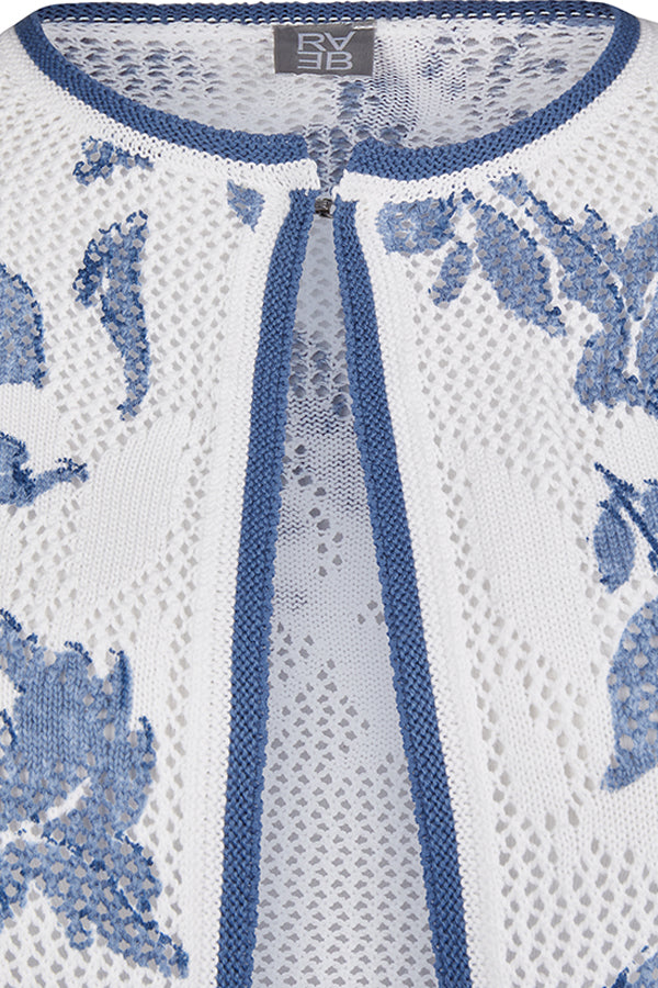 FLORAL OPENWORK JACKET