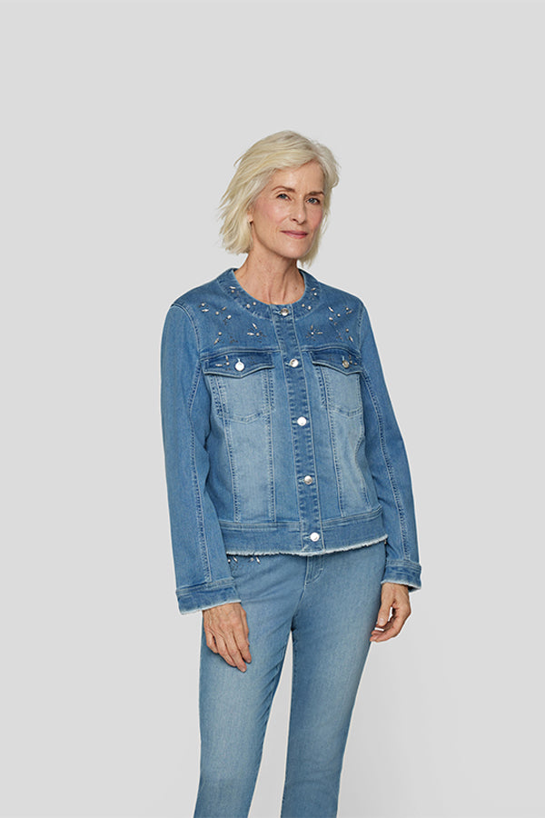 STUDDED DENIM JACKET