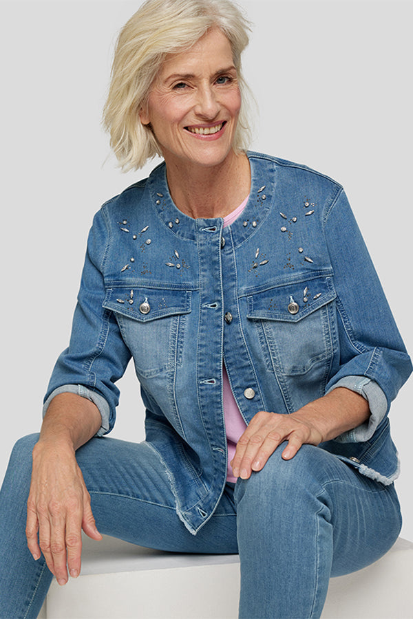 STUDDED DENIM JACKET
