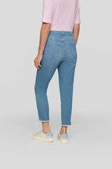 STUDDED FRINGED JEANS