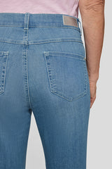 STUDDED FRINGED JEANS