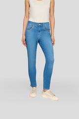 LIGHT DENIM STITCHED SUNNY JEANS