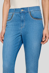 LIGHT DENIM STITCHED SUNNY JEANS