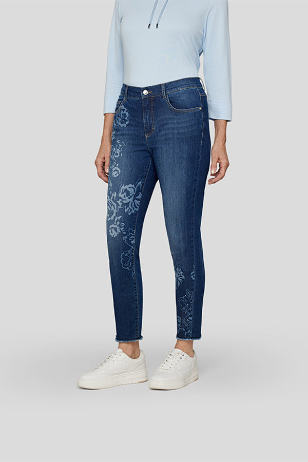 FORAL PRINT JEANS