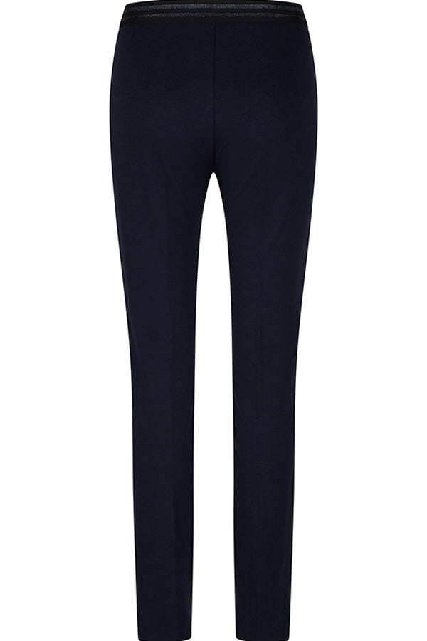 NAVY BASIC SKINNY TROUSERS