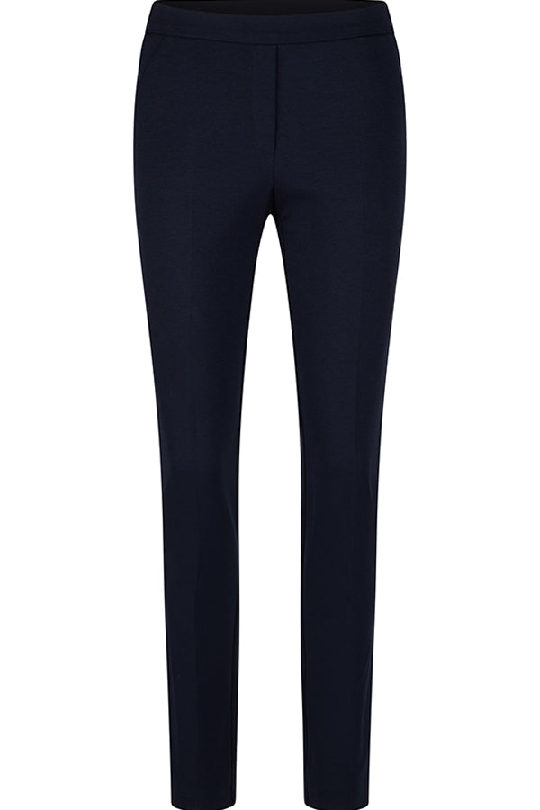 NAVY BASIC SKINNY TROUSERS