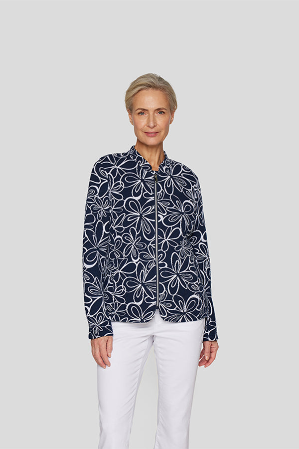 ALLOVER FLORAL PRINT JACKET
