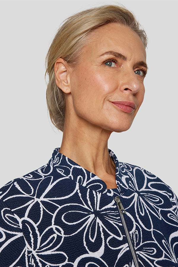 ALLOVER FLORAL PRINT JACKET