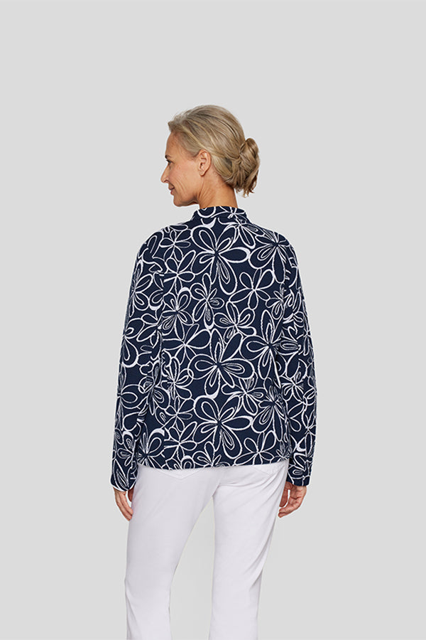 ALLOVER FLORAL PRINT JACKET