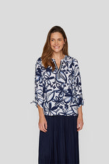 ALLOVER FLORAL PRINT BLOUSE