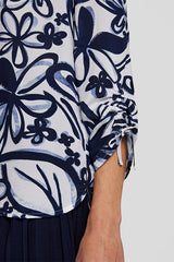 ALLOVER FLORAL PRINT BLOUSE