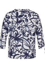 ALLOVER FLORAL PRINT BLOUSE