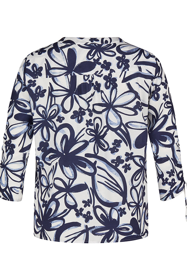 ALLOVER FLORAL PRINT BLOUSE