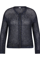 OPENWORK ZIPPED JACKET