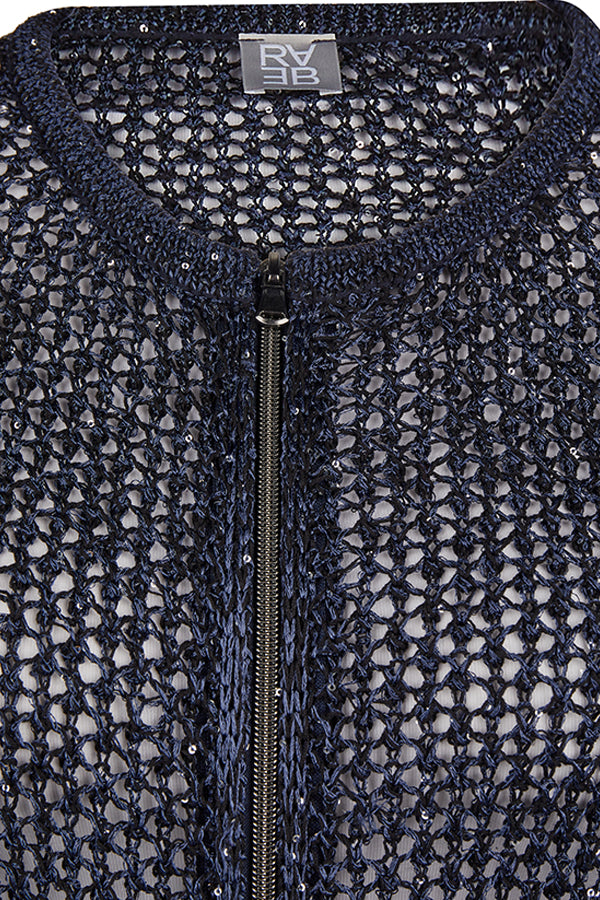 OPENWORK ZIPPED JACKET