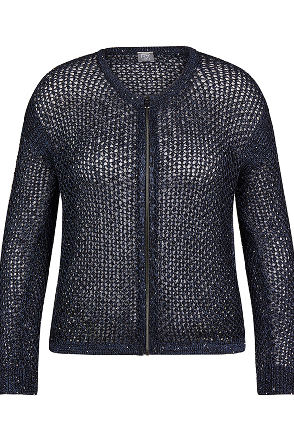 OPENWORK ZIPPED JACKET