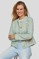 EMERALD BOUCLE JACKET