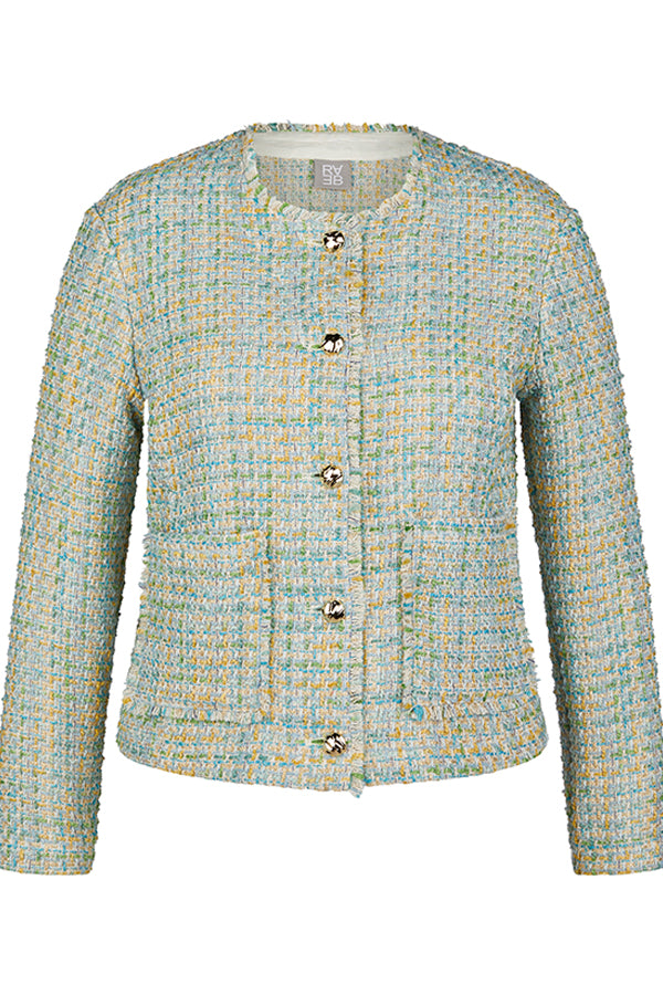 EMERALD BOUCLE JACKET