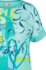 EMERALD GRAPHIC PRINT T-SHIRT