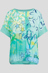 EMERALD GRAPHIC PRINT T-SHIRT