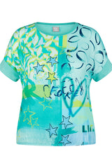 EMERALD GRAPHIC PRINT T-SHIRT
