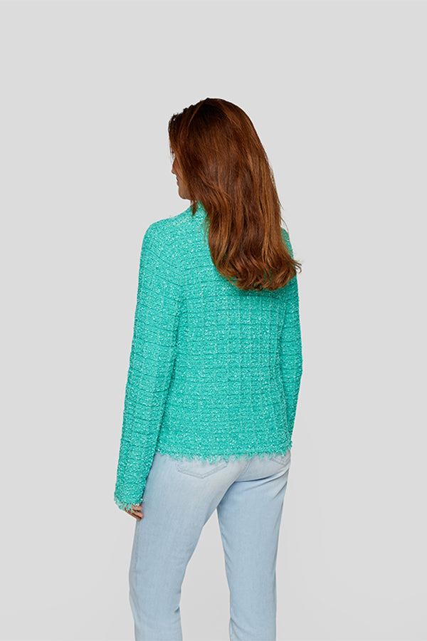 EMERALD FRINGED JACKET