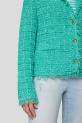 EMERALD FRINGED JACKET